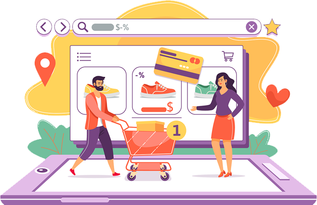 People shopping